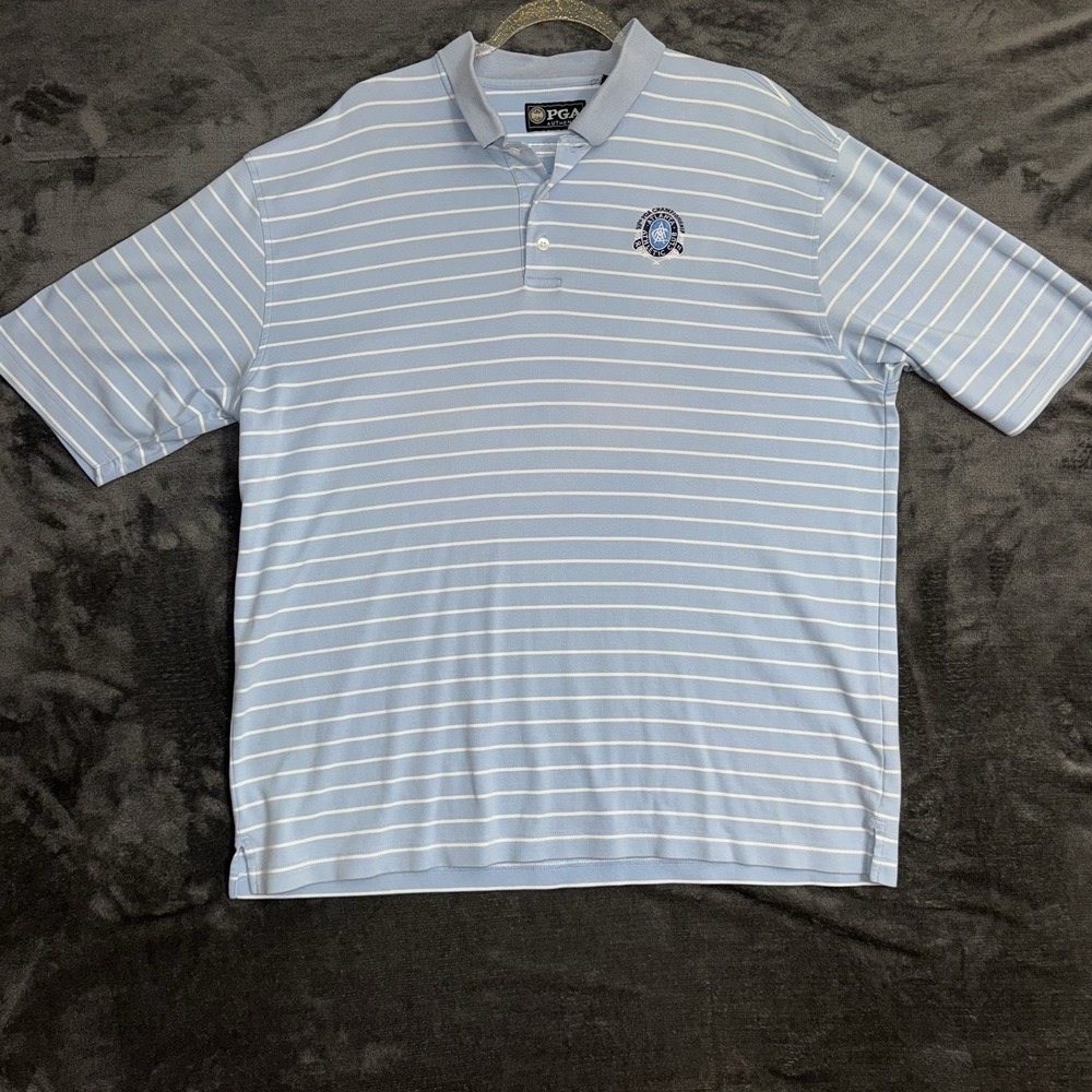 Men's XL PGA Authentic 93rd PGA Championship Golf Polo Light Blue Short Sleeve - Picture 1 of 3